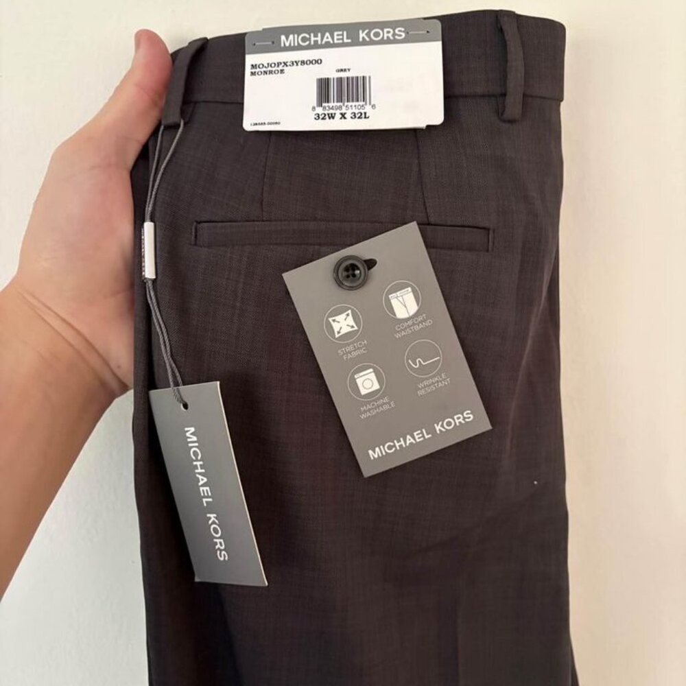 Michael Kors Men’s grey dress pants 32/32 NWT